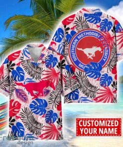 SMU Mustangs Aloha Hawaiian Shirt Custom Name Summer Gift Holiday Team Shirt