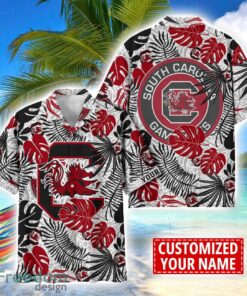 South Carolina Gamecocks Aloha Hawaiian Shirt Custom Name Summer Gift Holiday Team Shirt