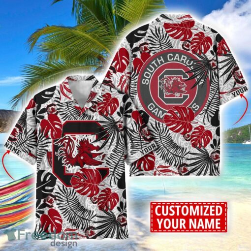 South Carolina Gamecocks Aloha Hawaiian Shirt Custom Name Summer Gift Holiday Team Shirt Product Photo 1