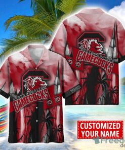 South Carolina Gamecocks Hawaii Shirt Custom Name Sports Team Beach Shirt