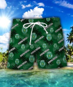 Sporting Clube de Portugal 3D Hawaiian Shirt and Shorts Vinatge Tree Pattern Beach Shirt For Fans Product Photo 2