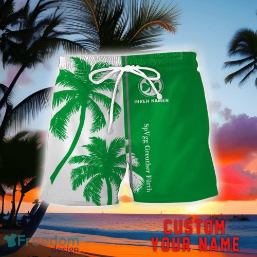 SpVgg Greuther Furth Coconut Pattern Hawaiian Shirt And Shorts Personalized Name Unique Gift For Summer Product Photo 2