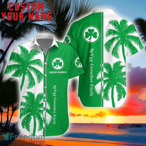 SpVgg Greuther Furth Coconut Pattern Hawaiian Shirt And Shorts Personalized Name Unique Gift For Summer Product Photo 1