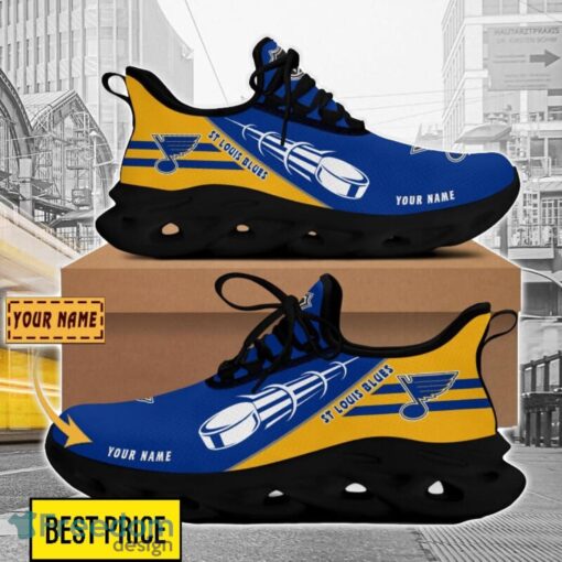 St Louis Blues Custom Name Sneakers Limited Max Soul Shoes For Men Women Product Photo 2