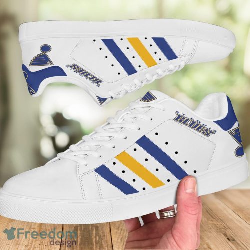 St. Louis Blues Low Top Skate Shoes Stan Smith Shoes Product Photo 2