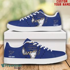 St Louis Blues NHL Custom Name Unique Gift Low Top Skate Shoes Gifts For Fan