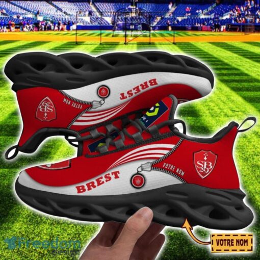 Stade Brestois 29 Max Soul Shoes Personalized Name Sneakers For Fans Product Photo 2