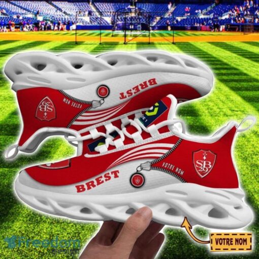 Stade Brestois 29 Max Soul Shoes Personalized Name Sneakers For Fans Product Photo 1