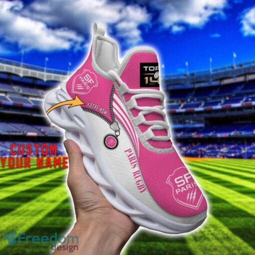 Stade Francais Max Soul Shoes Personalized Name Sneakers For Fans Product Photo 3