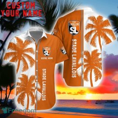 Stade Lavallois Coconut Pattern Hawaiian Shirt And Shorts Personalized Name Unique Gift For Summer