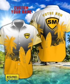 Stade Montois Rugby Combo Hawaiian Shirt And Shorts Surfboards Coconut Custom Name For Fans