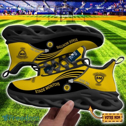 Stade Montois Rugby Max Soul Shoes Personalized Name Sneakers For Fans Product Photo 2