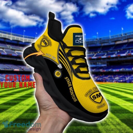 Stade Montois Rugby Max Soul Shoes Personalized Name Sneakers For Fans Product Photo 4