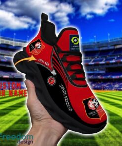 Stade Rennais F.C Max Soul Shoes Personalized Name Sneakers For Fans Product Photo 4