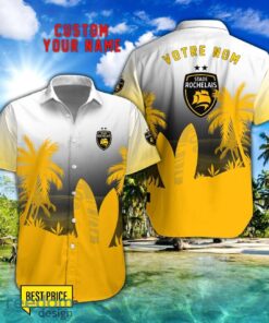 Stade Rochelais Combo Hawaiian Shirt And Shorts Surfboards Coconut Custom Name For Fans