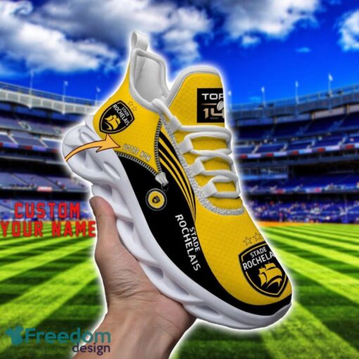 Stade Rochelais Max Soul Shoes Personalized Name Sneakers For Fans Product Photo 3