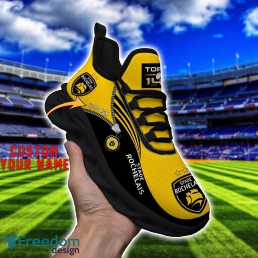 Stade Rochelais Max Soul Shoes Personalized Name Sneakers For Fans Product Photo 4