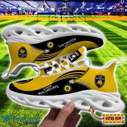 Stade Rochelais Max Soul Shoes Personalized Name Sneakers For Fans Product Photo 1