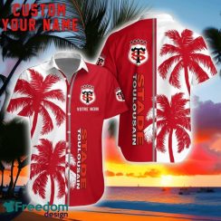 Stade Toulousain Coconut Pattern Hawaiian Shirt And Shorts Personalized Name Unique Gift For Summer