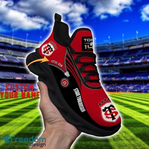 Stade Toulousain Max Soul Shoes Personalized Name Sneakers For Fans Product Photo 4