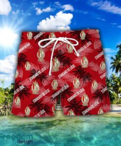 Standard Liège 3D Hawaiian Shirt and Shorts Vinatge Tree Pattern Beach Shirt For Fans Product Photo 2