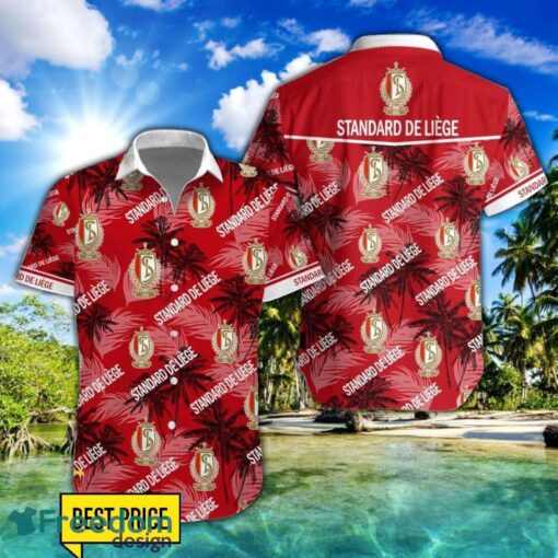 Standard Liège 3D Hawaiian Shirt and Shorts Vinatge Tree Pattern Beach Shirt For Fans Product Photo 1