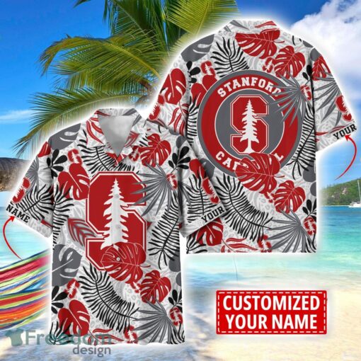 Stanford Cardinal Aloha Hawaiian Shirt Custom Name Summer Gift Holiday Team Shirt Product Photo 1