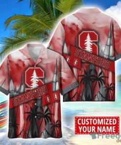 Stanford Cardinal Hawaii Shirt Custom Name Sports Team Beach Shirt