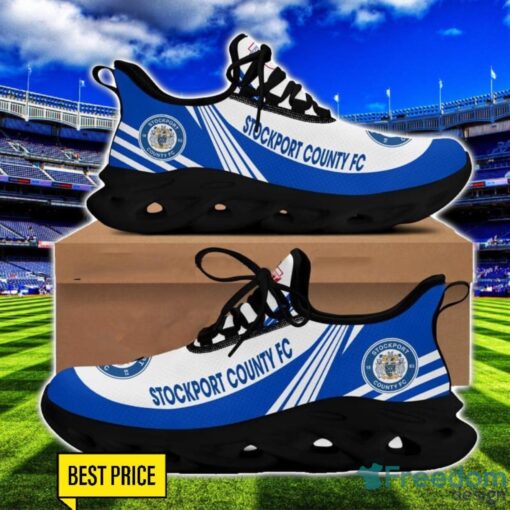 Stockport County F.C Max Soul Sneakers Striped Men Women Limited Running Shoes Product Photo 2