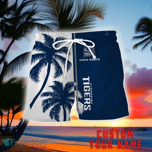 Straubing Tigers Coconut Pattern Hawaiian Shirt And Shorts Personalized Name Unique Gift For Summer Product Photo 2