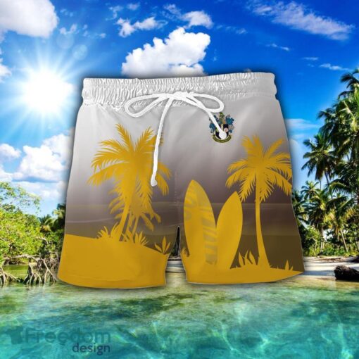 Sutton United Combo Hawaiian Shirt And Shorts Surfboards Coconut Custom Name For Fans Product Photo 2