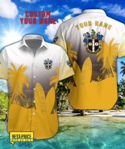 Sutton United Combo Hawaiian Shirt And Shorts Surfboards Coconut Custom Name For Fans Product Photo 1