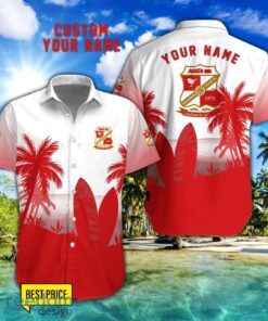 Swindon Town Combo Hawaiian Shirt And Shorts Surfboards Coconut Custom Name For Fans