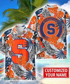 Syracuse Orange Aloha Hawaiian Shirt Custom Name Summer Gift Holiday Team Shirt