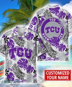 TCU Horned Frogs Aloha Hawaiian Shirt Custom Name Summer Gift Holiday Team Shirt