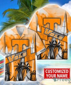 Tennessee Volunteers Hawaii Shirt Custom Name Sports Team Beach Shirt