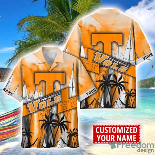 Tennessee Volunteers Hawaii Shirt Custom Name Sports Team Beach Shirt Product Photo 1