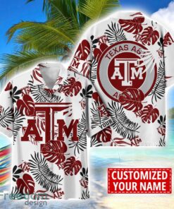 Texas A&amp;M Aggies Aloha Hawaiian Shirt Custom Name Summer Gift Holiday Team Shirt