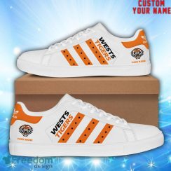 Tigers NRL Custom Name Unique Gift New Low Top Skate Shoes Gifts For Fans Product Photo 1