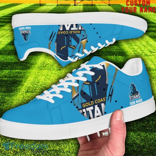 Titans NRL Custom Name Unique Gift Low Top Skate Shoes Gifts For Fans Product Photo 2