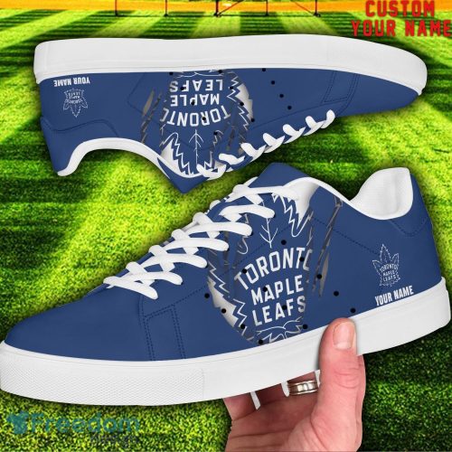 Toronto Maple Leafs NHL Custom Name Unique Gift Low Top Skate Shoes Gifts For Fan Product Photo 2