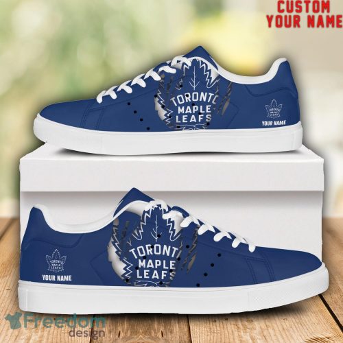 Toronto Maple Leafs NHL Custom Name Unique Gift Low Top Skate Shoes Gifts For Fan Product Photo 1