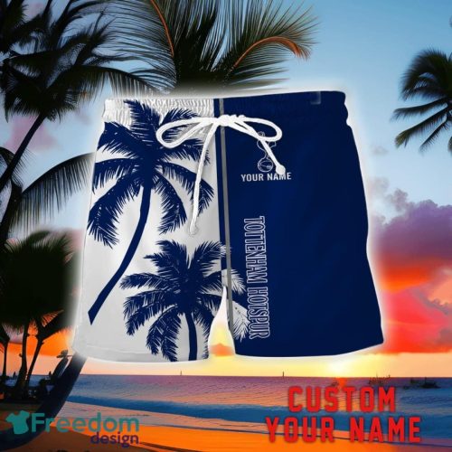 Tottenham Hotspur Coconut Pattern Hawaiian Shirt And Shorts Personalized Name Unique Gift For Summer Product Photo 2