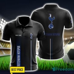 Tottenham Hotspur F.C 3D Polo Shirt Black Color For Men