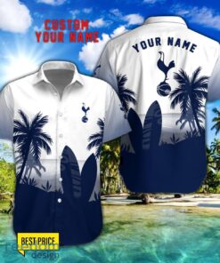 Tottenham Hotspur F.C Combo Hawaiian Shirt And Shorts Surfboards Coconut Custom Name For Fans