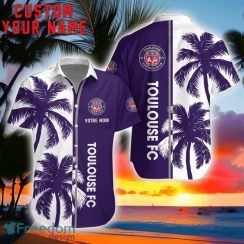 Toulouse Football Club Coconut Pattern Hawaiian Shirt And Shorts Personalized Name Unique Gift For Summer