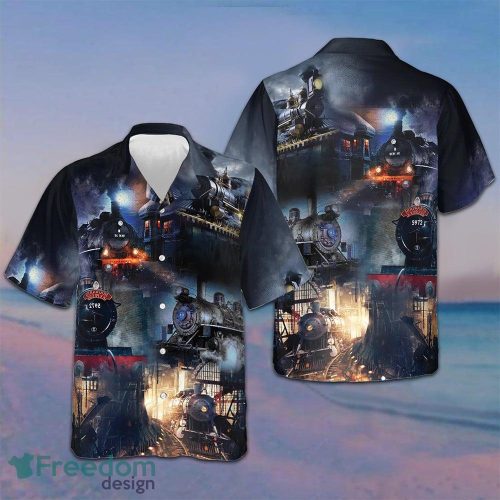 Train Locomotive Hawaiian Shirt Vacation Shirts Button Up Gifts For Guys - Train Locomotive Hawaiian Shirt Vacation Shirts Button Up Gifts For Guys