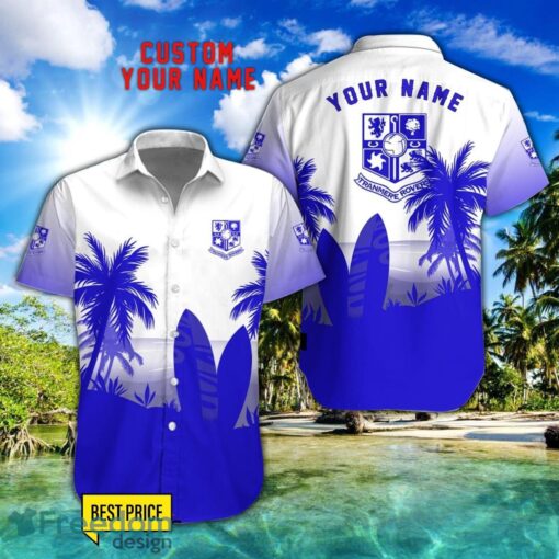 Tranmere Rovers Combo Hawaiian Shirt And Shorts Surfboards Coconut Custom Name For Fans Product Photo 1