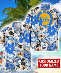 UCLA Bruins Aloha 3D Hawaiian Shirt Flower Sport Team Beach Shirt Custom Name