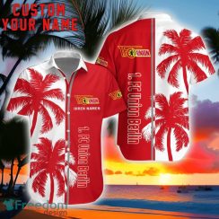 Union Berlin Coconut Pattern Hawaiian Shirt And Shorts Personalized Name Unique Gift For Summer